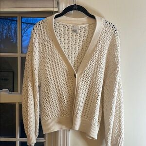 White Cardigan Sweater by a new day